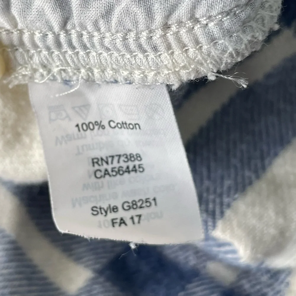 Madewell flannel classic ex-boyfriend plaid button down shirt 54170 - Picture 13 of 14
